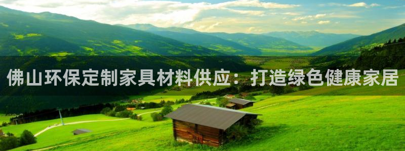 杏耀官网登陆：佛山环保定制家具材料供应：打造绿色健康家居
