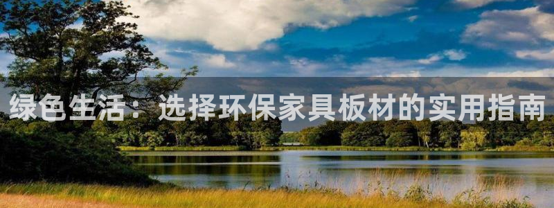 杏耀平台线路：绿色生活：选择环保家具板材的实用指南